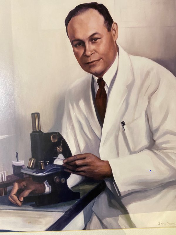 Portrait honoring Dr. Charles Drew